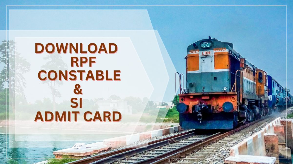 RPF Constable & SI Admit Card