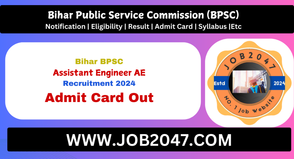 BPSC AE Admit Card 2024