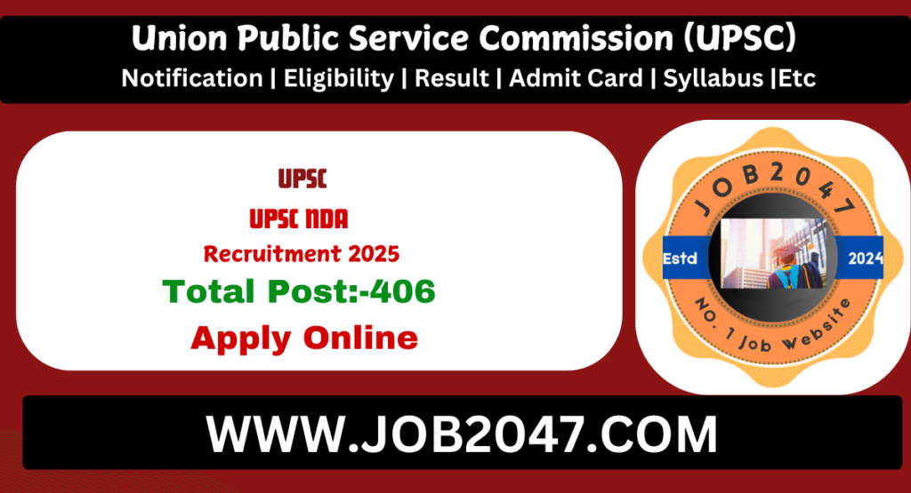 UPSC NDA 1 Online Form 2025